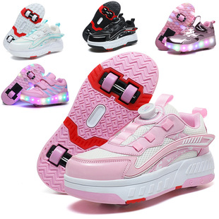 Children's Skating Shoes Boys Roller Shoes Wheels Sneakers