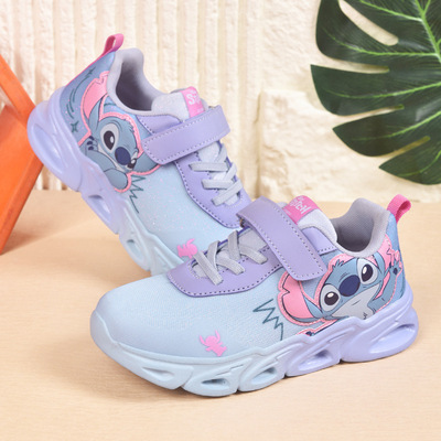 children's sneakers breathable kids mesh glowing shoes