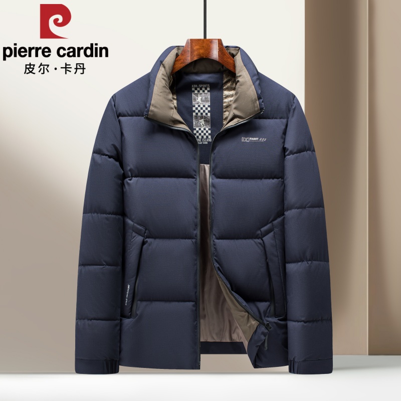 皮尔卡丹冬季新款中年加厚棉衣