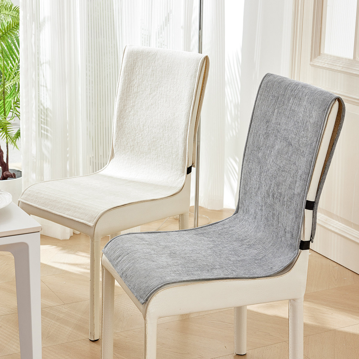 雪尼尔四季通用防滑靠背坐垫