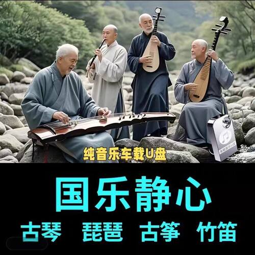 养生轻音乐U盘茶室国乐经典餐厅养心国乐五音舒缓放松纯音乐优盘
