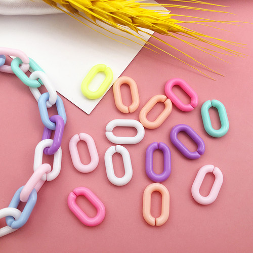 彩色趣味U型扣钥匙扣手机链配饰