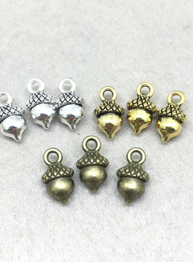 50个6.5元  古青铜松鼠松果 松树果实 6*8*13mm c7917-8823 爱斌