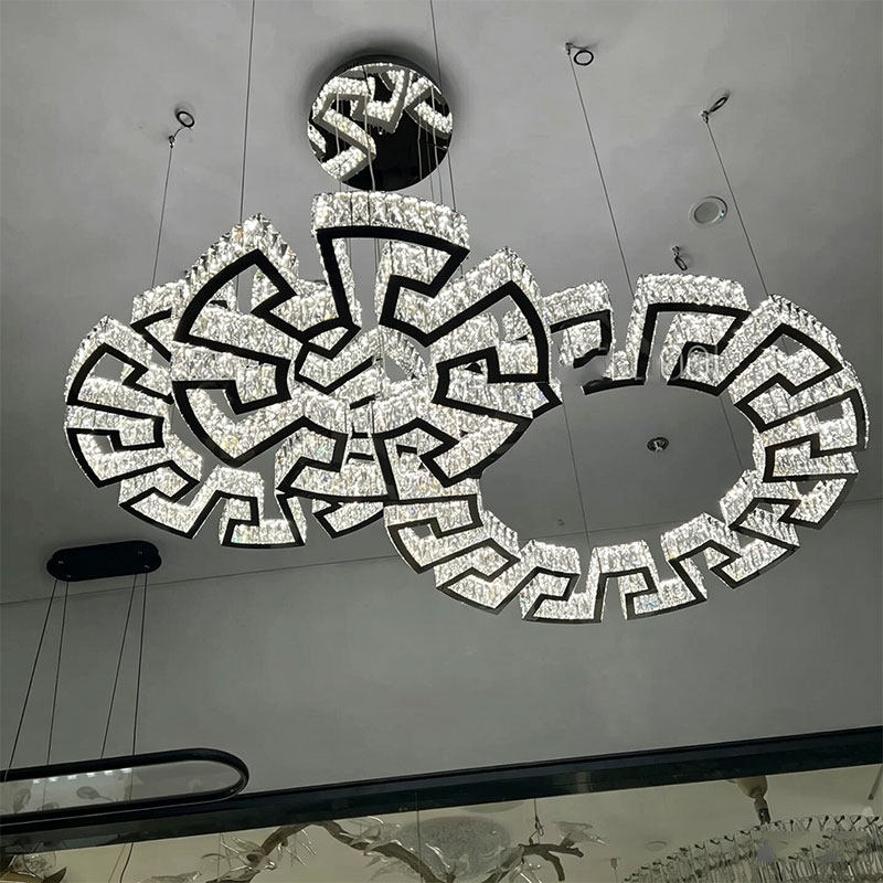 范斯哲进口水晶灯客厅复式楼大平层精选高档K9设计师高级水晶吊灯