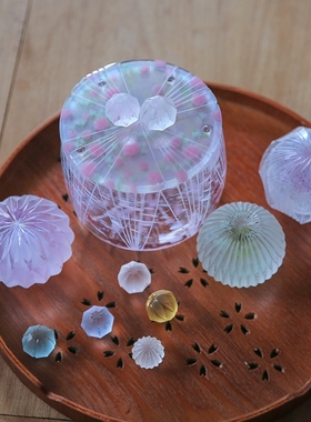 日本手工雕刻玻璃摆件