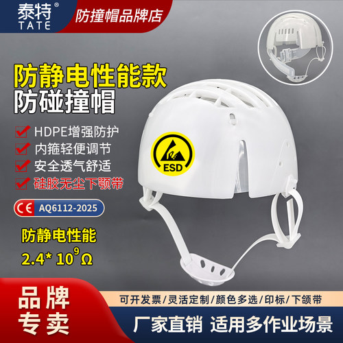 TATE/泰特无尘车间防撞帽ESD防护