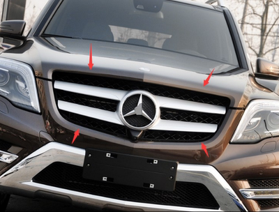 适用于13-14-15年奔驰GLK260中网GLK200 300 标底座 中网星标W204