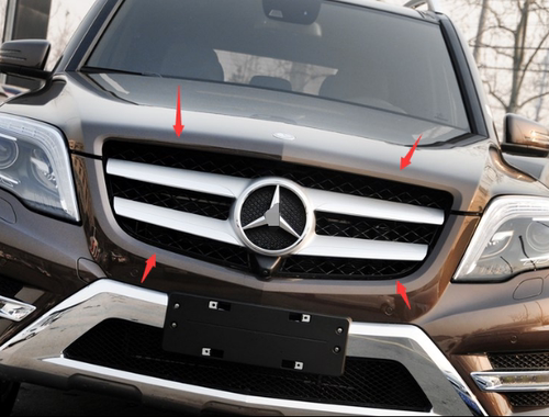 适用于13-14-15年奔驰GLK260中网GLK200 300 标底座 中网星标W204