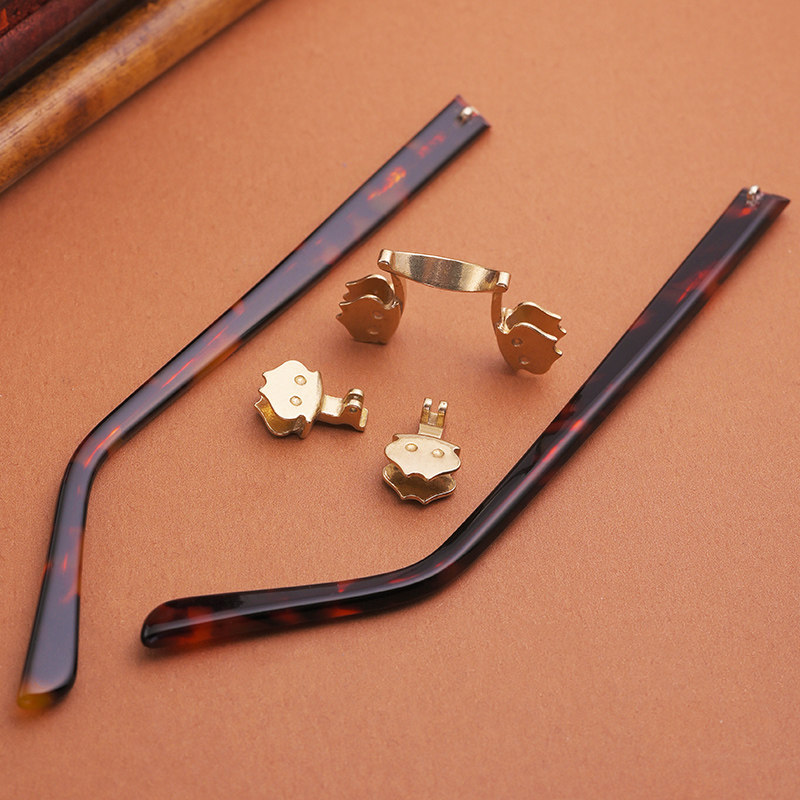 水晶石头镜架子复古款式镜架中老年古典水晶眼镜板材镜腿全套配件