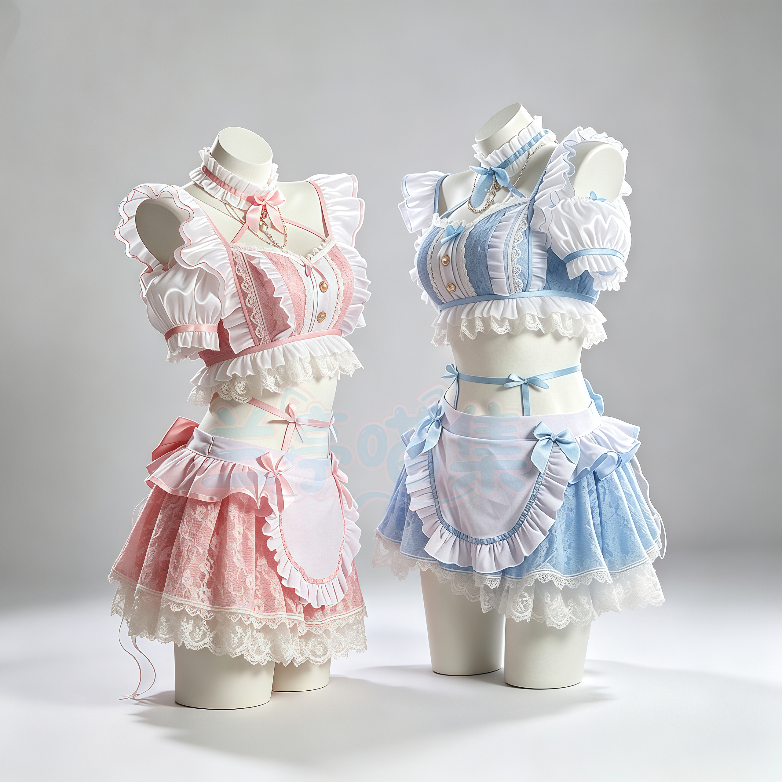 牛奶女仆装cos服马克龙色日系女仆甜美纯欲风美少女cosplay女套装