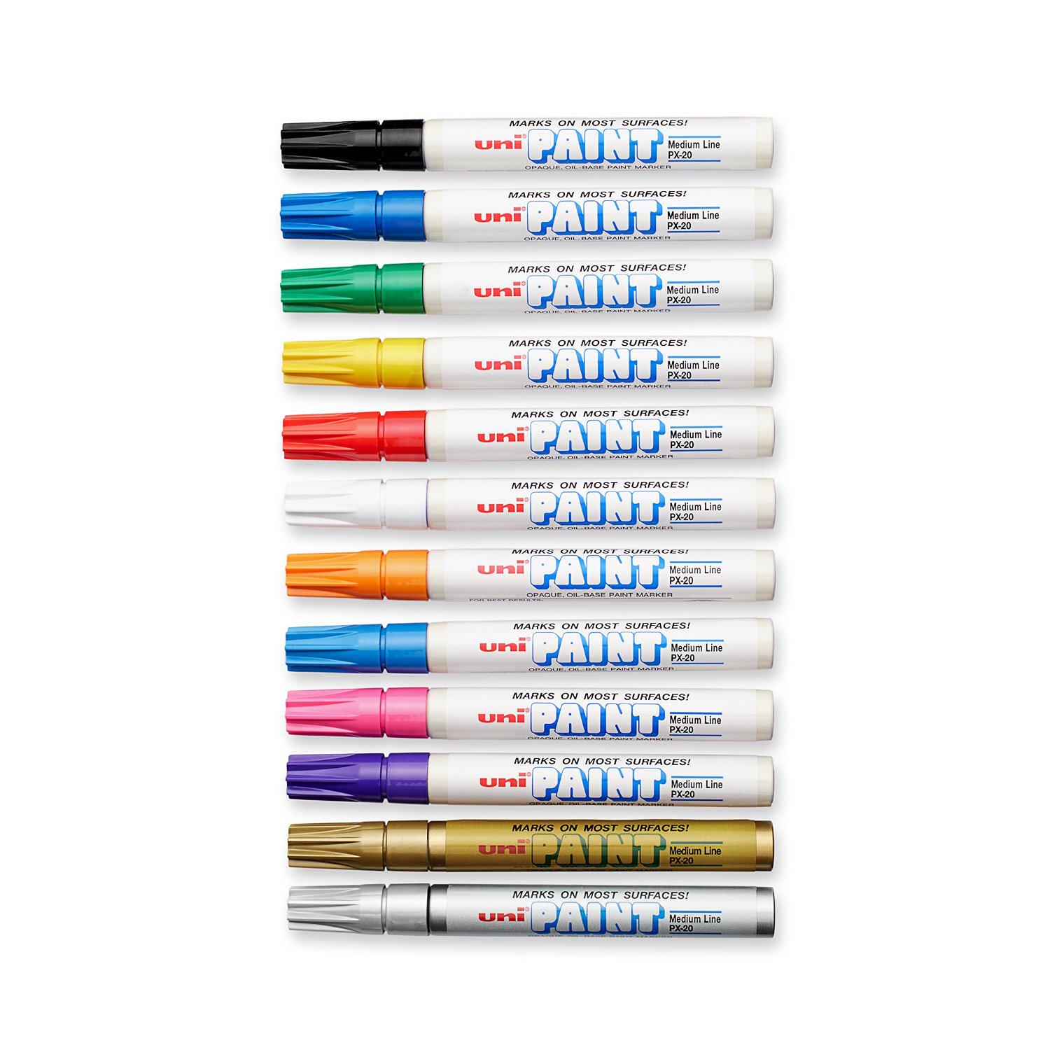 UNI PAINT MARKER 三菱油漆笔 PX-20 白色补漆笔 中芯漆油笔