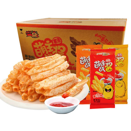 小王子盟主萌主战酱薯条番茄原味蜜汁叉烧味包整箱4斤零食批发