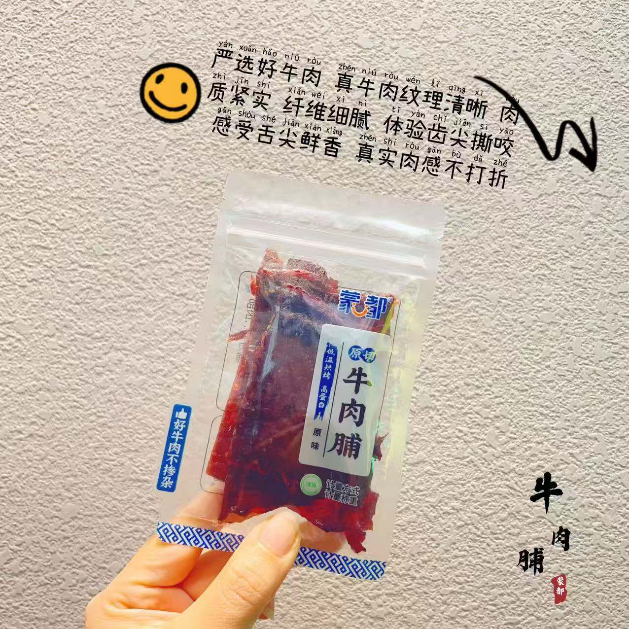 蒙都原切牛肉脯原味肉脯袋装零食小包装休闲食品批发一袋2斤