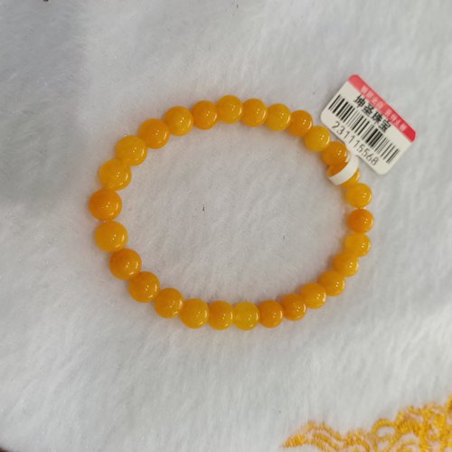 一物一拍天然黄龙玉缅黄玉算盘珠手串手链手饰坤圣珠宝