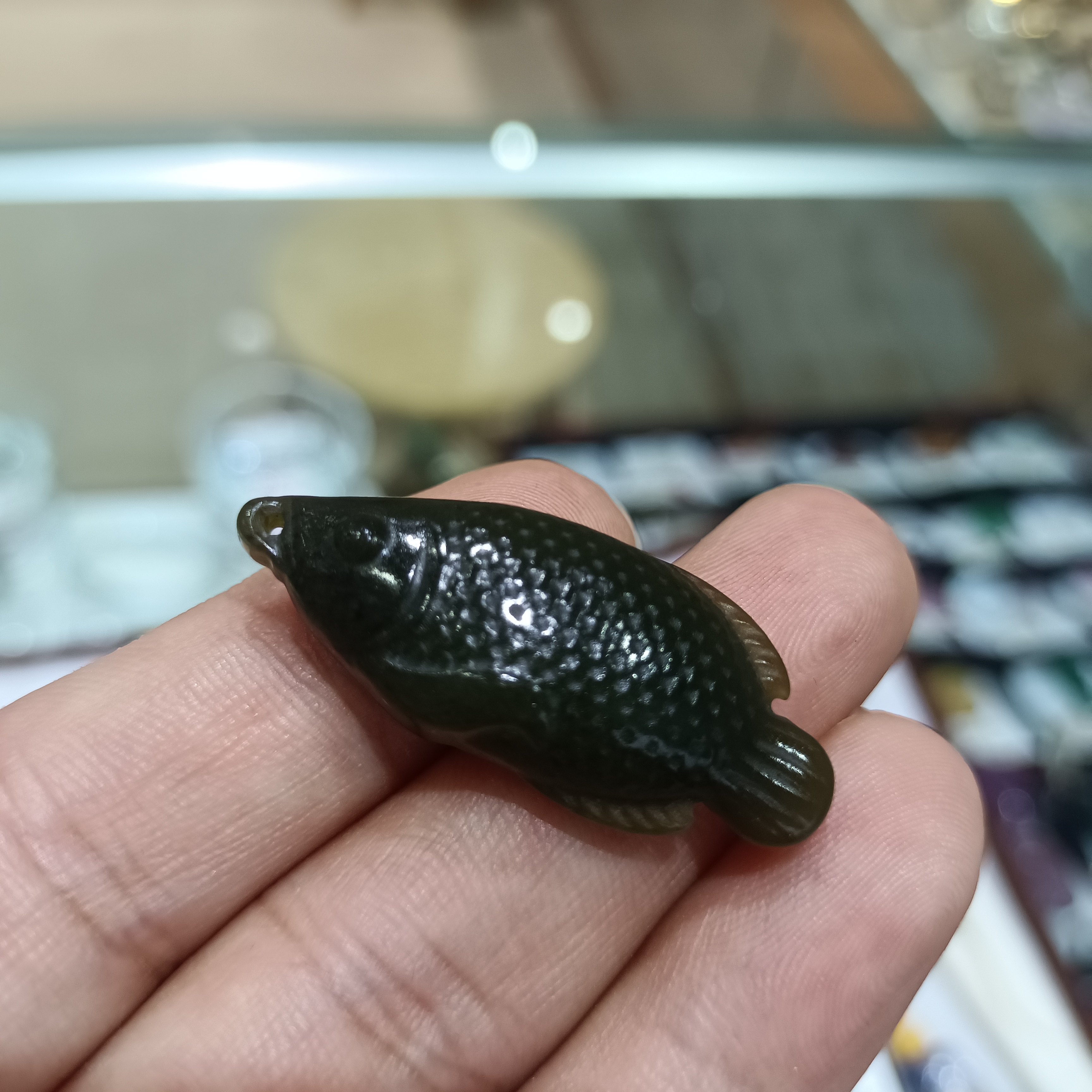 天然新疆和田玉龙鱼金鱼鲤鱼吊坠富贵有鱼坤圣珠宝