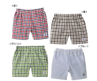 mikihouse格子宝宝5分裤 日本代购 短裤 HB72 959 国现绝版 3106 特价