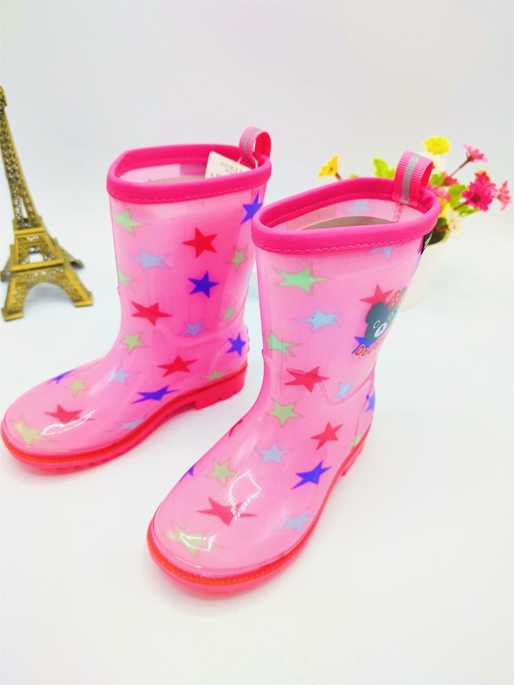 国现绝版特价清仓mikihouse星星儿童雨靴女宝宝雨鞋db60-9406-784