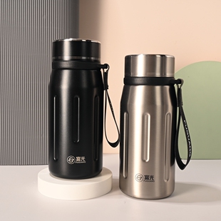 富光大容量316L不锈钢保温杯泡茶杯户外运动水壶磨砂漆面坚固耐摔