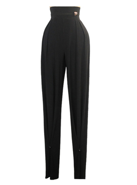 ZS拉丁舞摩登舞高腰阔腿缩脚 两种穿法练功服成人女练舞长裤  K58