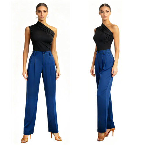 吸引力法则御姐霸气蓝后腰松紧