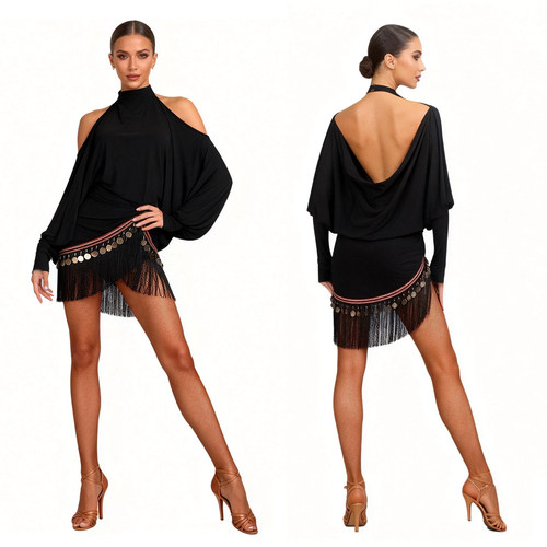 西班牙女郎，围裹式臀巾两米长腿