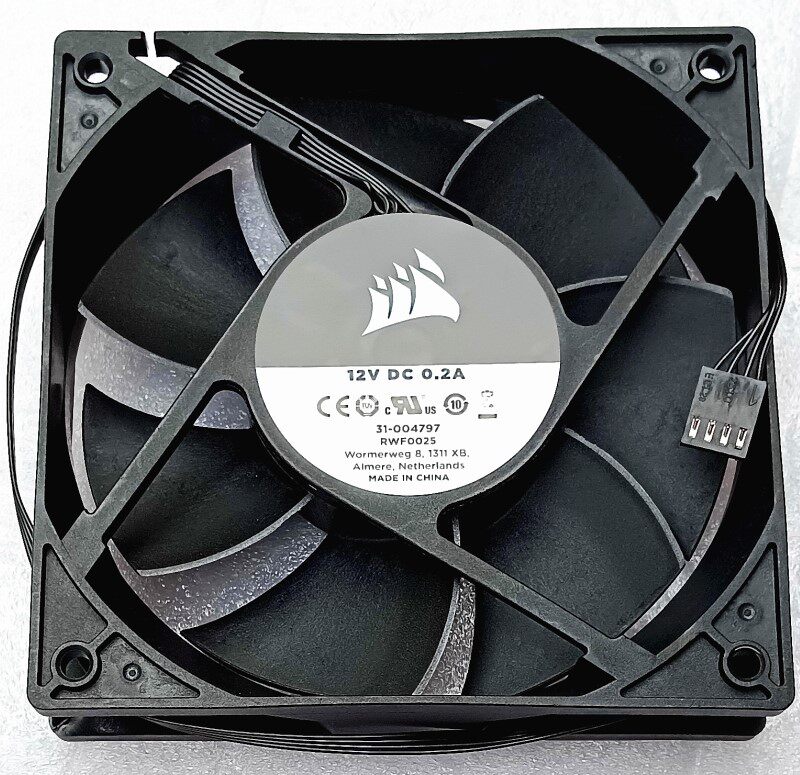 全新正品海盗船12025 12CM风扇 机箱散热4线调速温控静音12V 0.2A