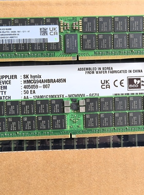 海力士原装DDR5 64G 2RX4  6400 RDIMM服务器内存条 HMCG94AHBRA
