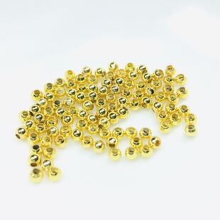 镀金小金珠2-3mm   约100粒一包保色不掉色不包邮