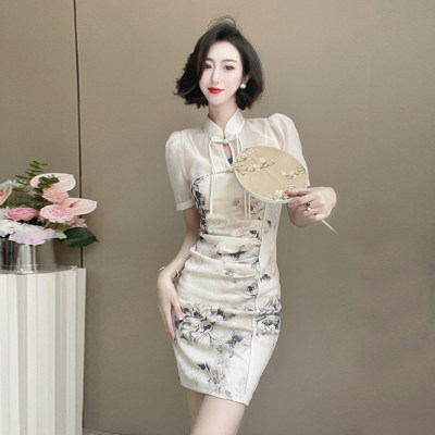 两件套2026春季新款女复古新中式国风旗袍连衣裙古风套装裙子6803