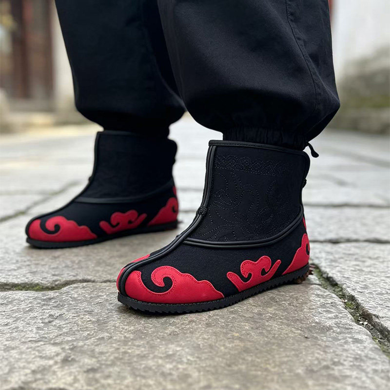 妍姝阁秋冬男高帮云头快靴