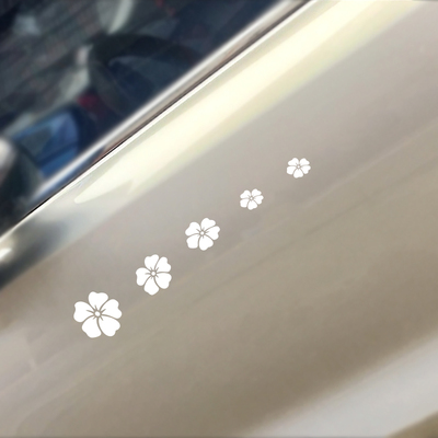 花瓣汽车电动车贴纸个性创意车身划痕遮挡装饰贴画防水