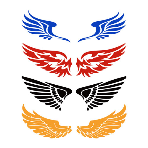 翅膀汽车车贴纸天使之翼个性汽车车尾标装饰贴纸创意贴画