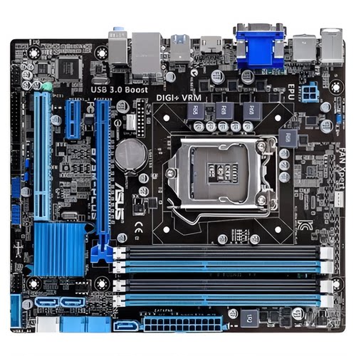 爆新 1155针Asus/华硕 B75M-PLUS主板B75 VGA DVI HDMI USB3 DDR3