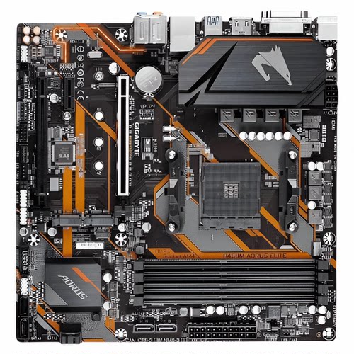 爆新 技嘉B450M AORUS ELITE主板 B450 AM4 DVI HDMI 2xM.2 DDR4
