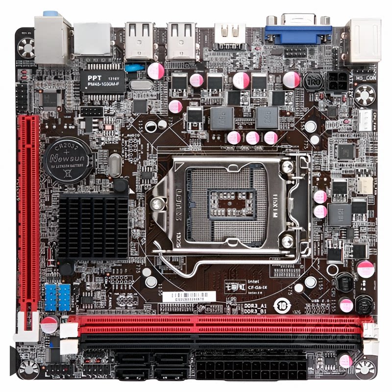 爆新 1155针Colorful/七彩虹 C.H61HD V20主板 H61 VGA 17x17CM