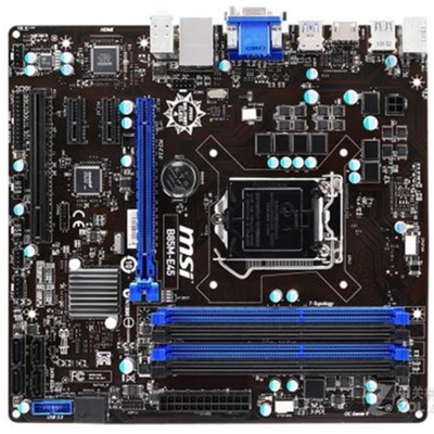 爆新 1150针MSI/微星 B85M-E45主板 B85 VGA DVI HDMI USB3 DDR3