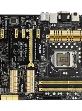 爆新 1150针Asus/华硕 Z87-PRO(V EDITION)主板 Z87 VGA DVI DDR3
