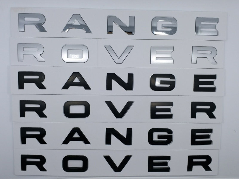 适用于路虎极光字母标RANGE ROVER机盖贴标 车尾字标 改装尾标