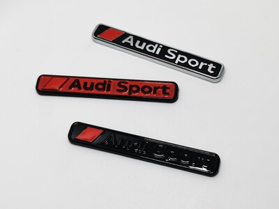 适用于奥迪车标quattro四驱标audisport运动标A3 A4 A5 A6L后尾标