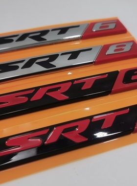 适用于道奇挑战者SRT8中网标改装吉普大切诺基SRT6 ABS后尾车标贴