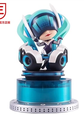 官方正版LOL英雄联盟娑娜DJ琴女手办带发光底座模型摆件公仔周边