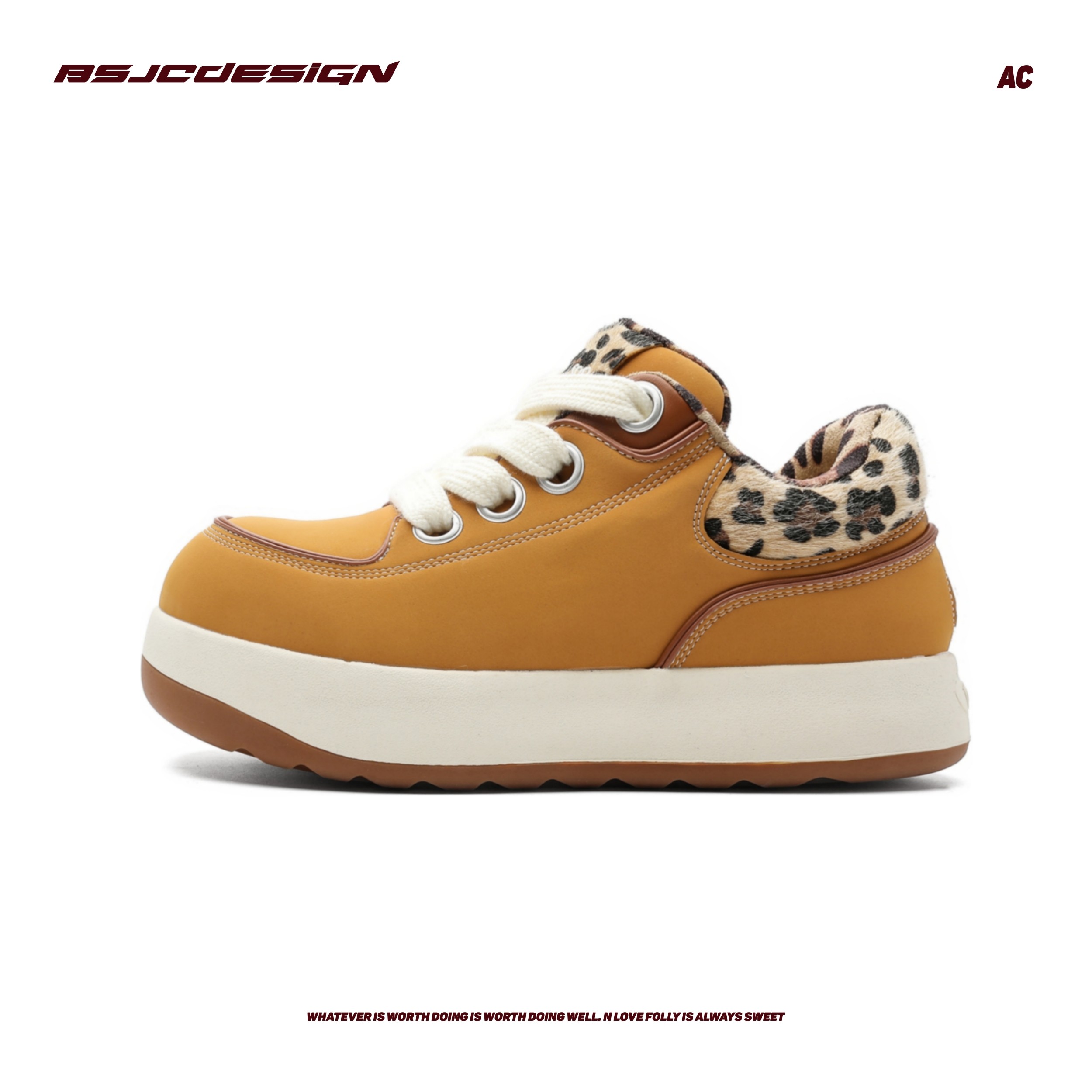 BSJC春季爆款时尚豹纹厚底增高丑萌简约休闲板鞋男女情侣款大头鞋,流行男鞋,时尚休闲鞋,淘宝优惠券,粉丝福利购,淘宝优惠卷