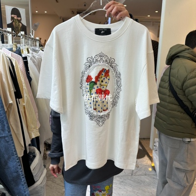 圆领卡通小马宽松短袖T恤