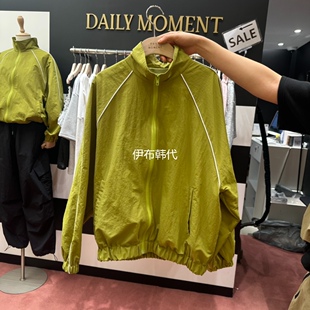 26春 代购 立领插肩拉链休闲宽松外套 MOMENT韩国东大门正品 DAILY