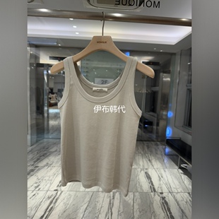 MONIQUE韩国东大门正品代购26夏款 圆领纯色休闲打底背心女