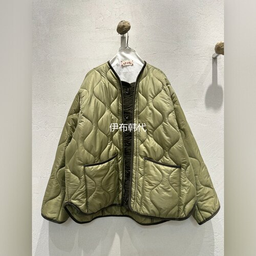 圆领波浪纹宽松休闲棉衣棉服外套