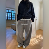 长裤 TUG韩国东大门正品 女 新款 松紧腰抽绳休闲直筒裤 代购 26春季