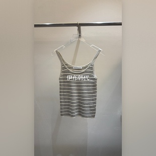 26春 MOST 圆领休闲条纹针织吊带背心 代购 U韩国东大门正品 ALL