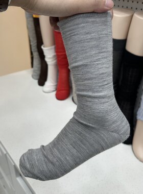 美利奴时尚休闲女袜中筒袜