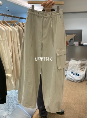 SELF SERVICE韩国东大门正品代购26春款 休闲大口袋工装休闲长裤